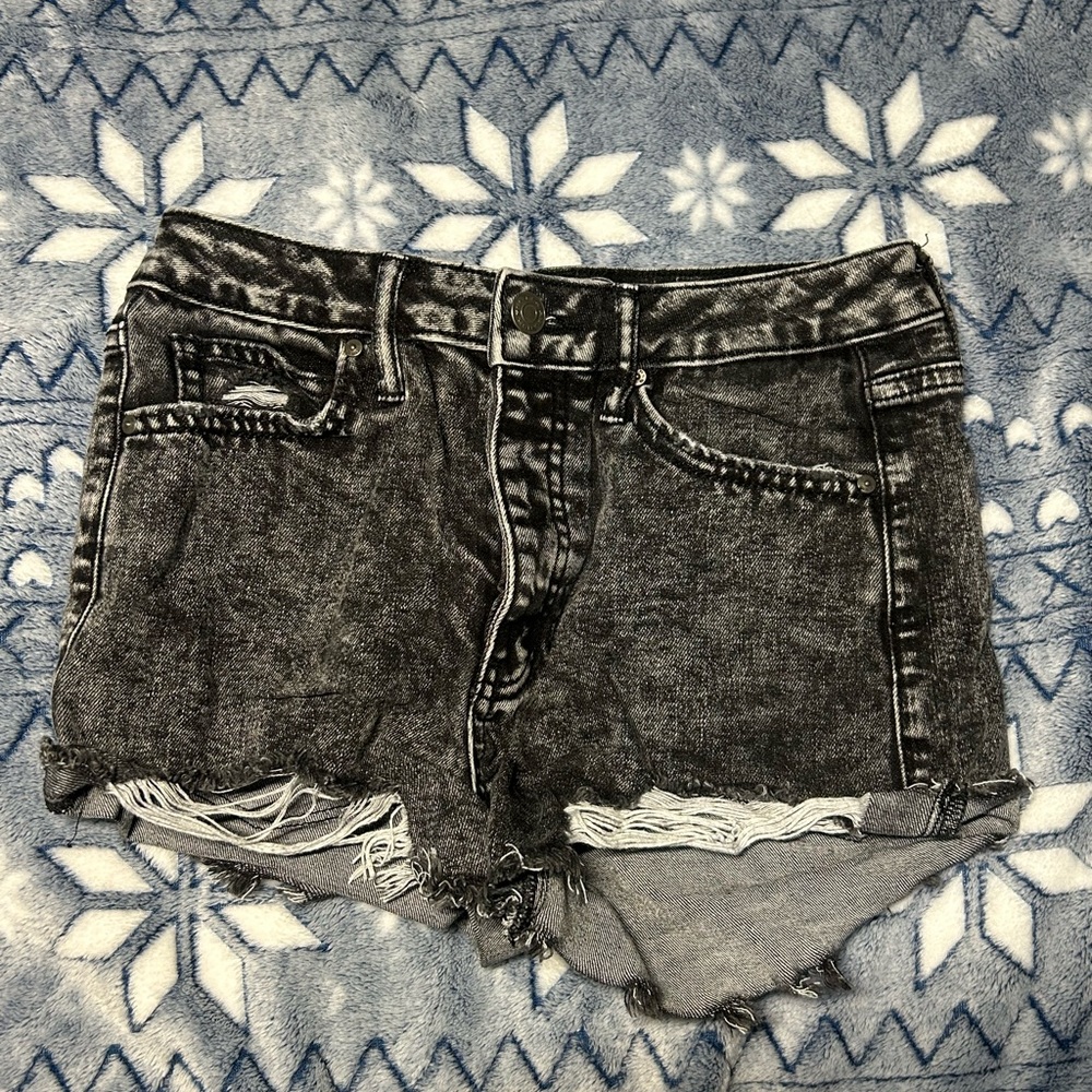 RSQ Faded Black Jean Shorts